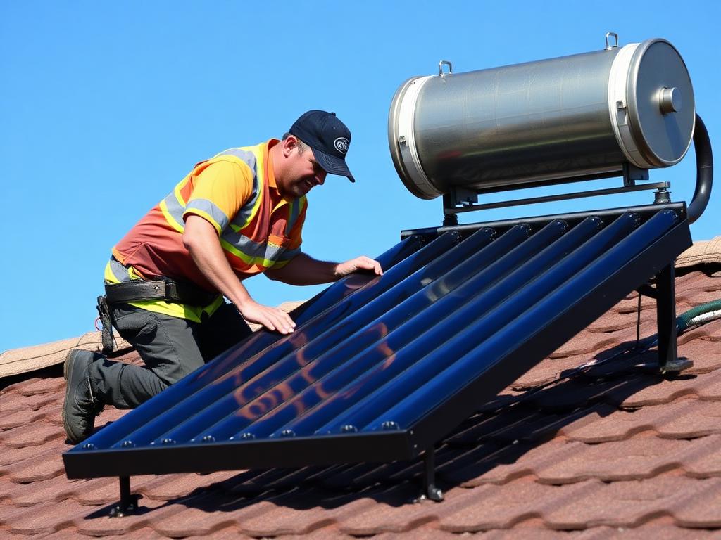Solar Water Heater Service by T.V.L. Enterprises technicians