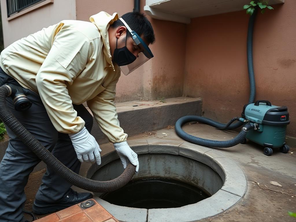 Sump Cleaning by T.V.L. Enterprises technicians